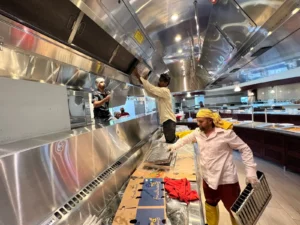 Commercial kitchen exhaust cleaning
